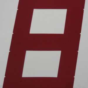 NUMERO DE VOILE 4.7 - HT - 230MM - 8 A COUPER ROUGE