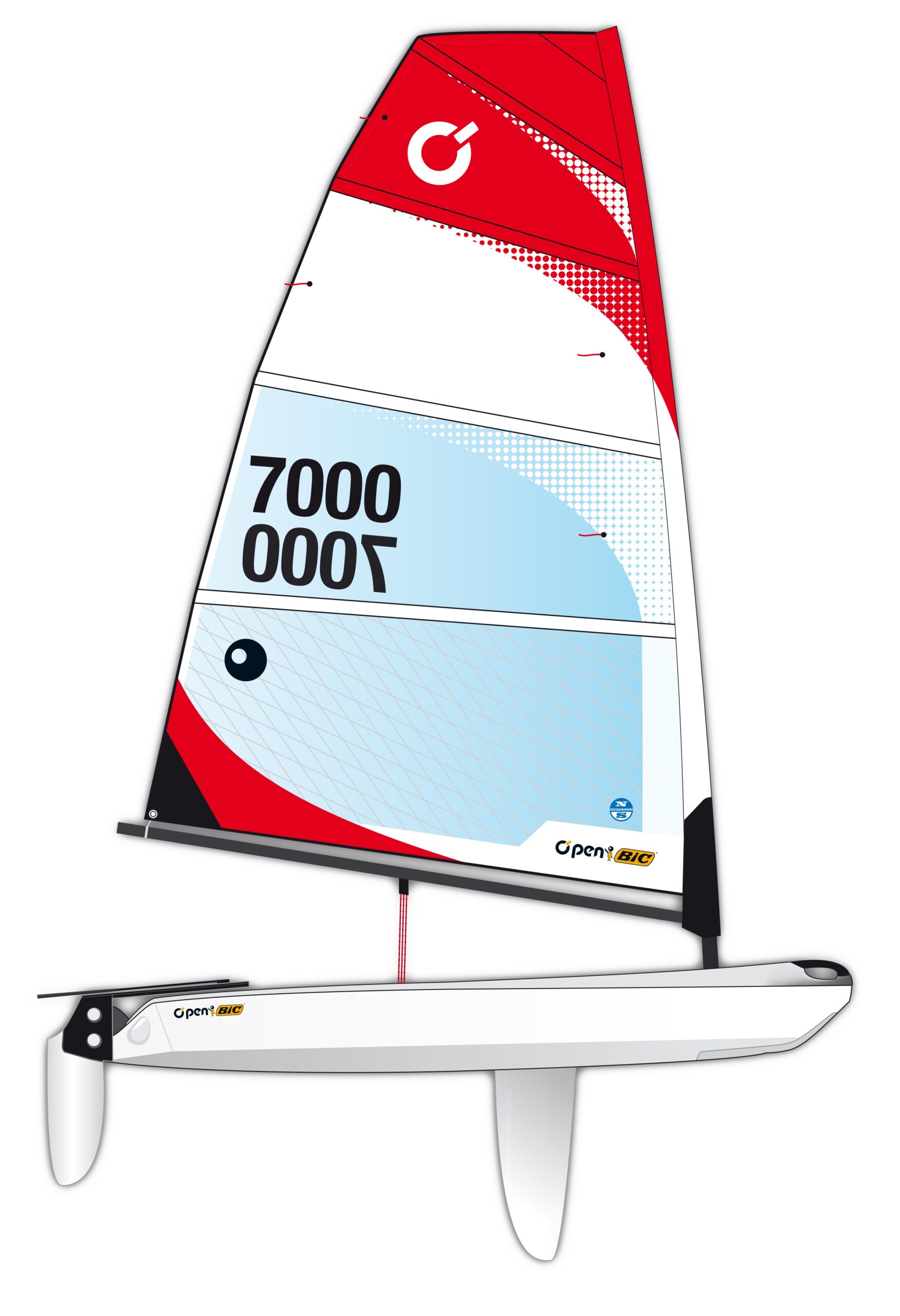 OPEN SKIFF BATEAU COMPLET - VOILE 4.5 RACE