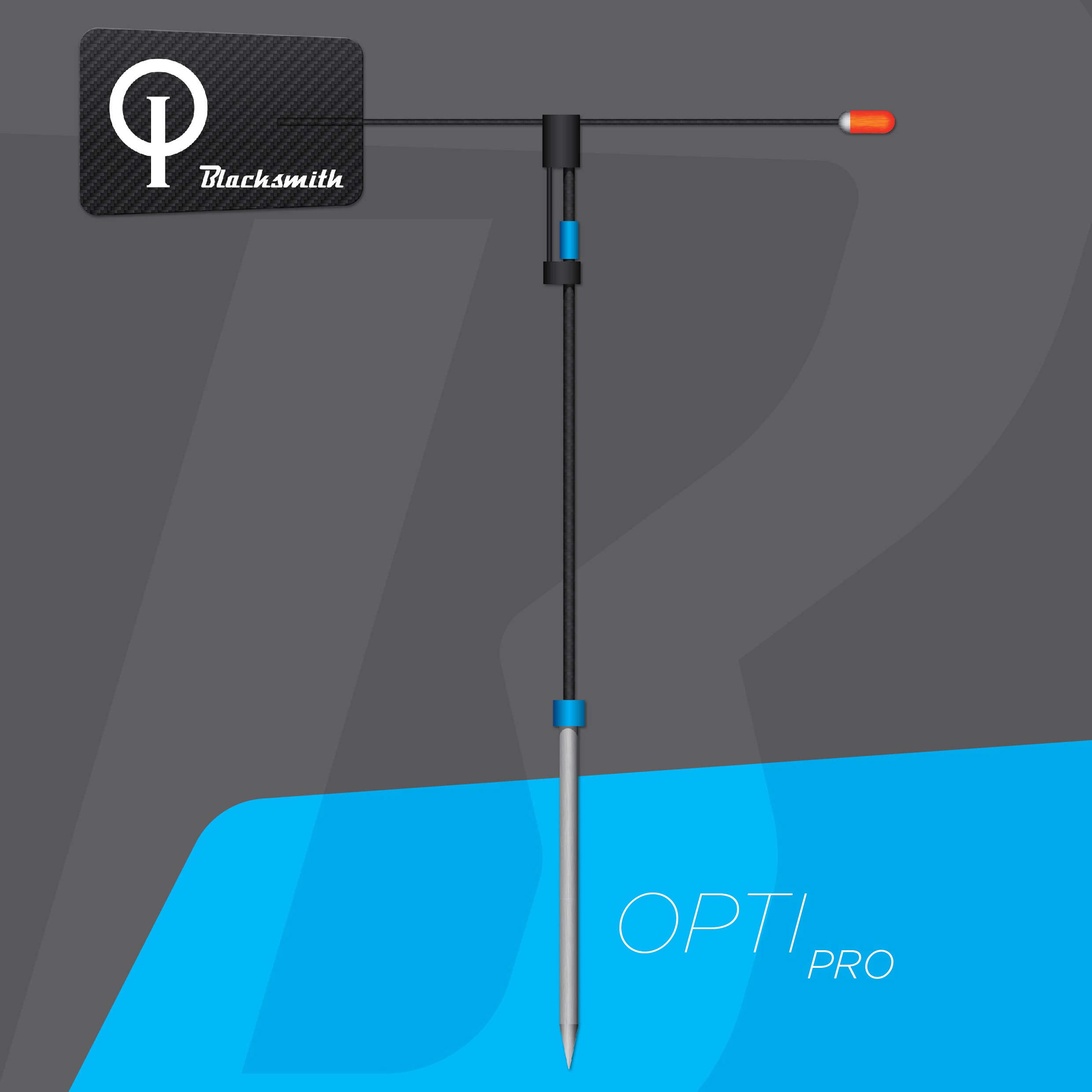 GIROUETTE OPTIMIST CRAZY KID - BLACKSMITH PRO CARBONE – Image 3