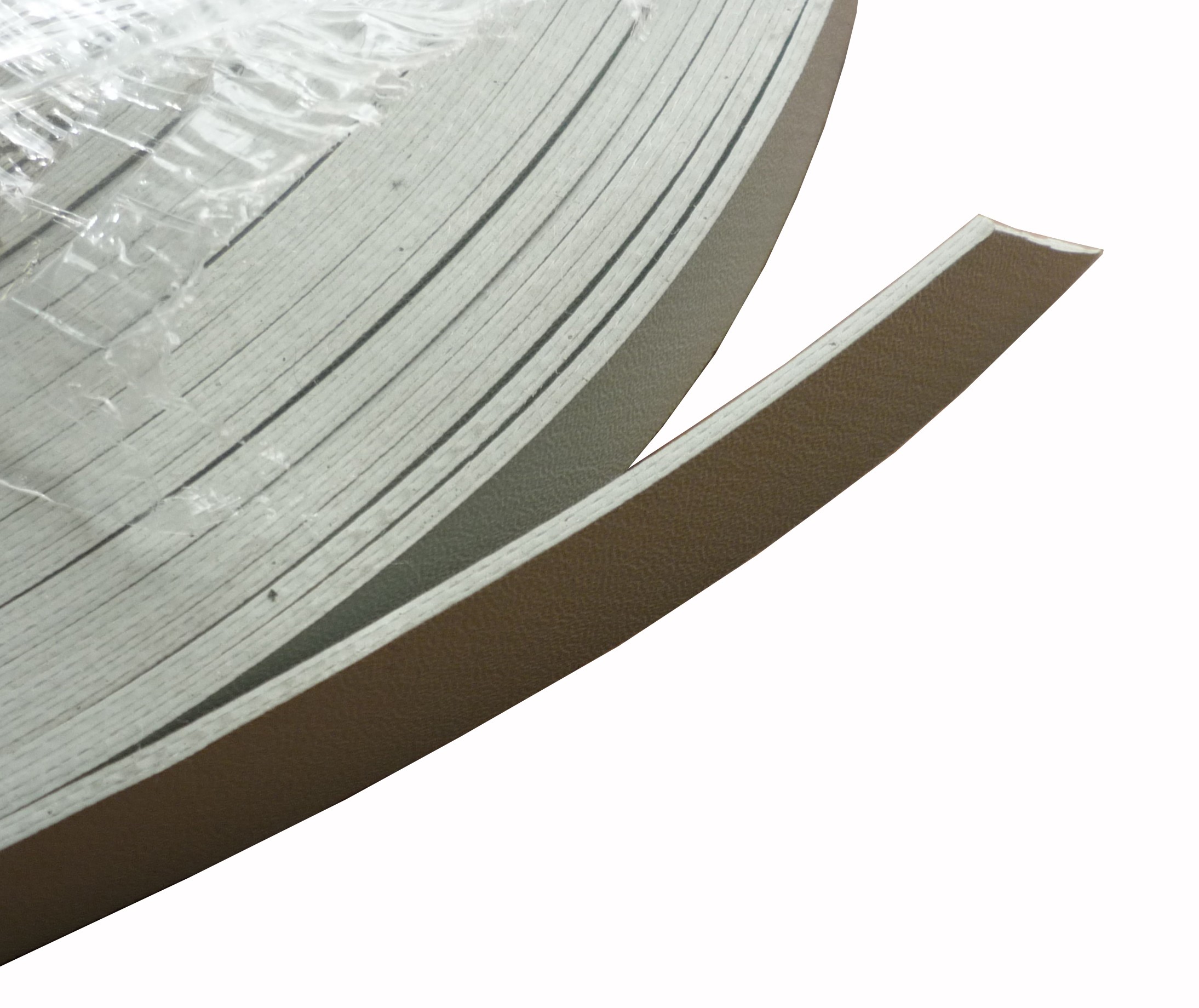 COURROIE PVC ASPECT CUIR - GRISE 20MM /LE ML