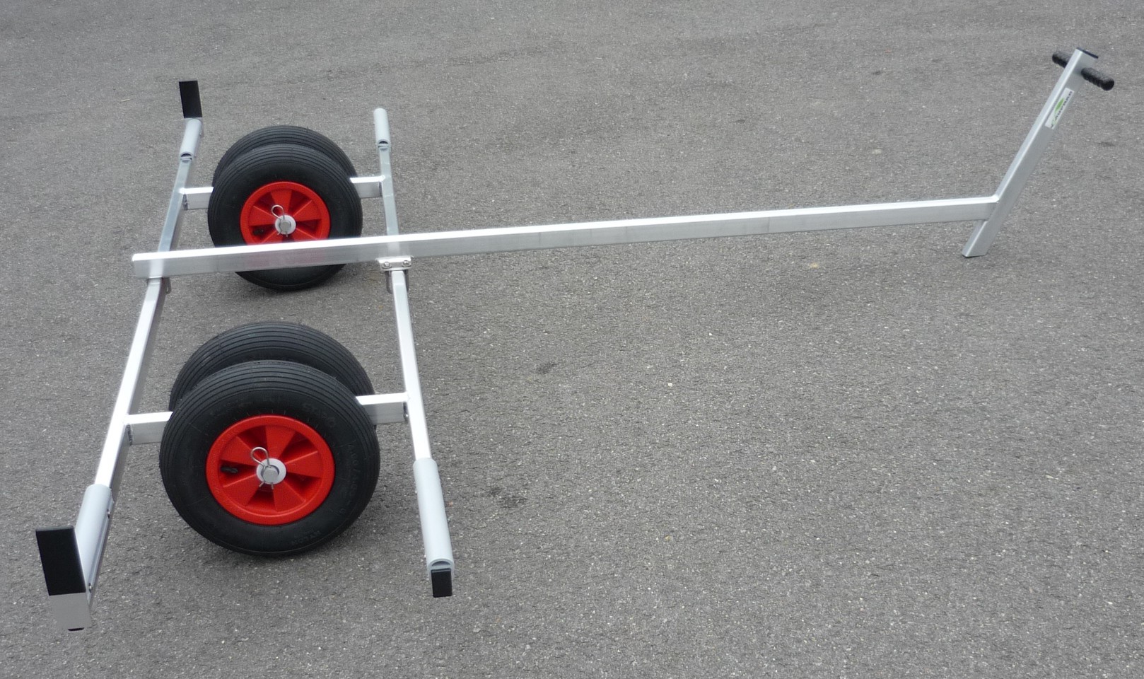 CHARIOT FIXE ALU DE MISE A L'EAU CATAMARAN 4R+TIMON MODELE 1