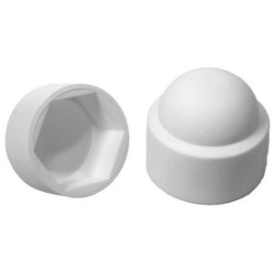 CAPUCHON PLASTIQUE ECROUS M4 BLANC LE SACHET DE 88