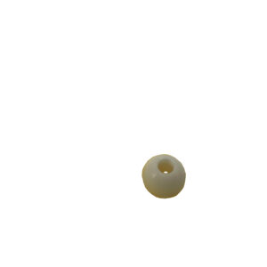BOULE ARRET DE DRISSE 13MM - DIAM CORD 4MM BLANCHE