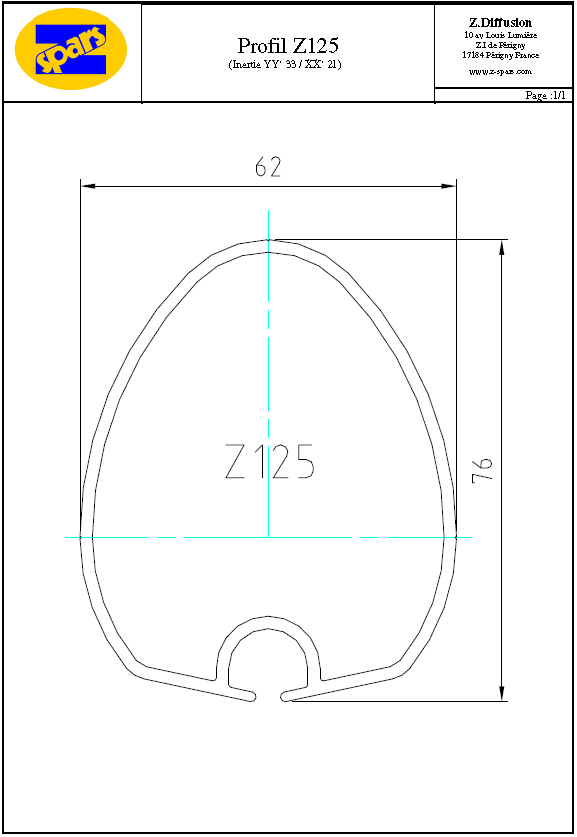 PROFIL ANODISE POUR MAT ET BOME – Image 2